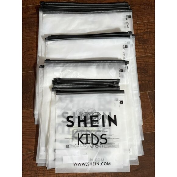 28~Shein Kids Reusable Ziplock Plastic Bag Assorted Sizes For Storage & Organize - Picture 1 of 10